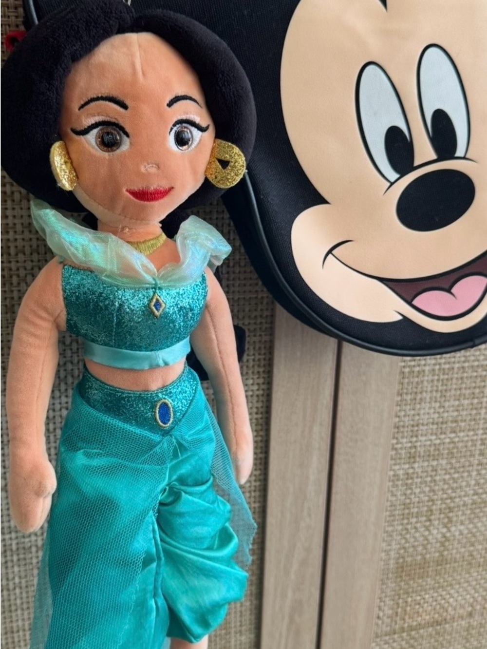 Vintage Disney Princess Jasmine Plush Bag Charm
